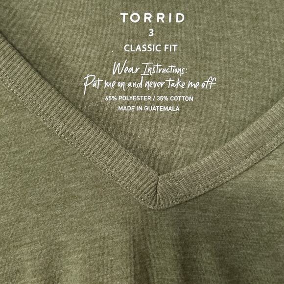 Torrid Women’s Plus Classic Fit Olive Green V-Neck Sleeveless Tank Top Size 3X - Picture 6 of 10